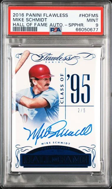 2016 Panini Flawless Mike Schmidt Hall Of Fame Autographs #HOFMS card image