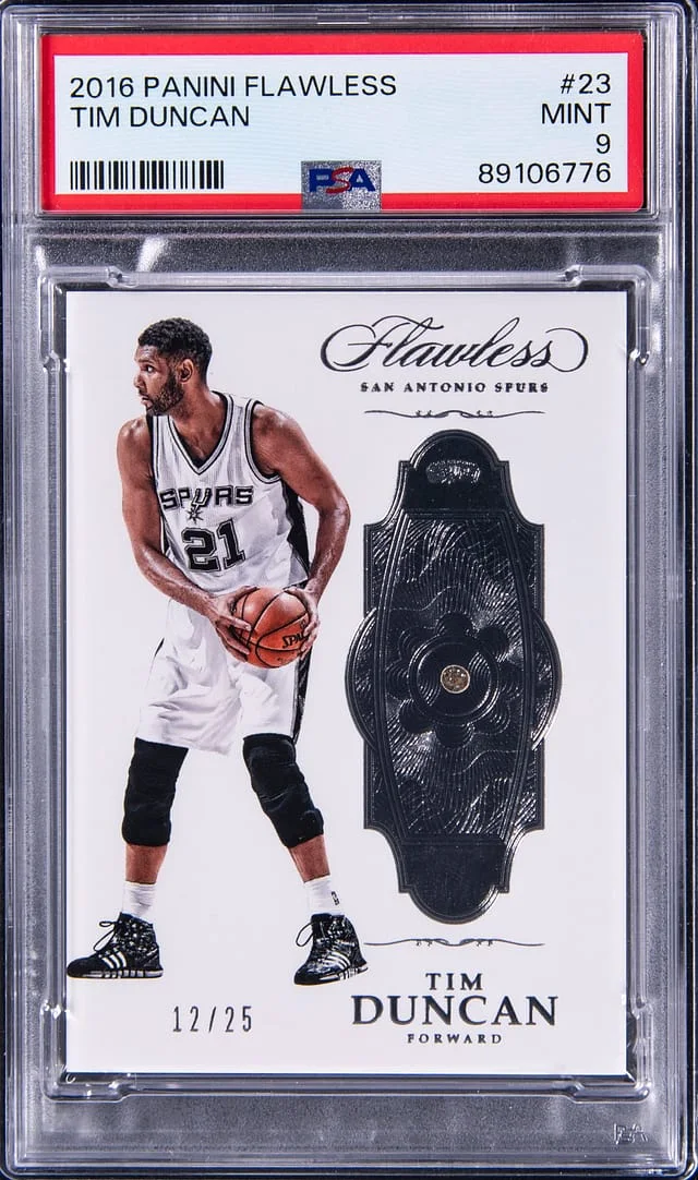 2016 Panini Flawless Tim Duncan Diamond #23 card image