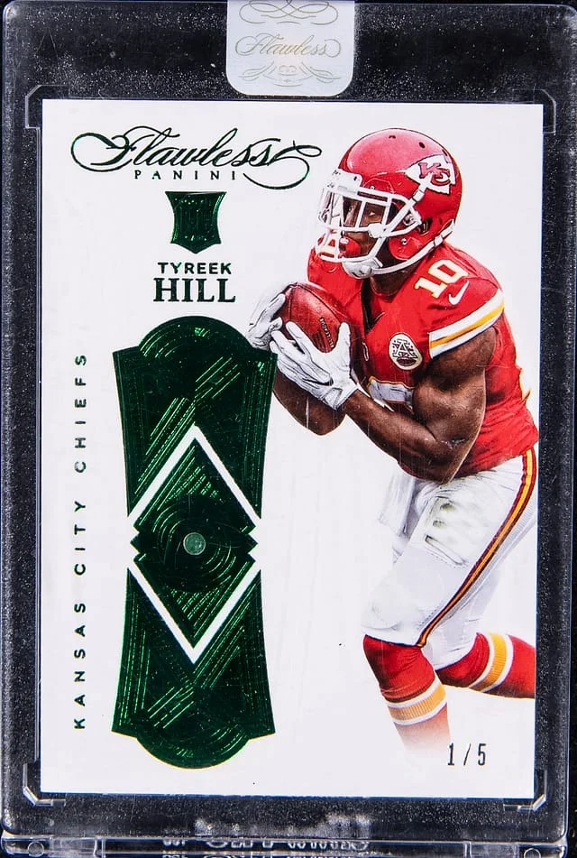 2016 Panini Flawless Tyreek Hill Emerald #86 card image