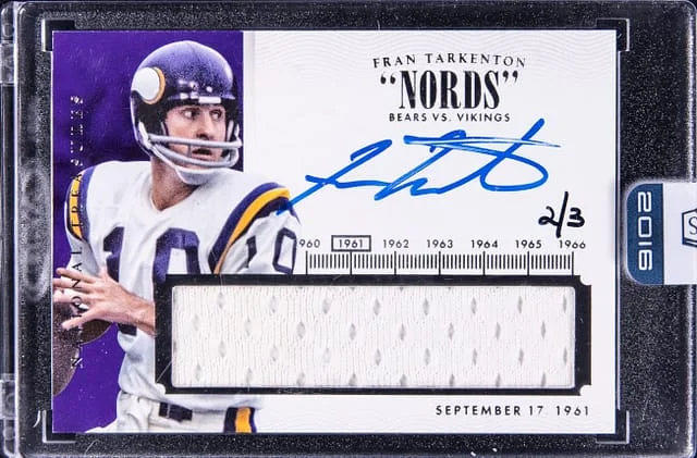 2016 Panini Frank Tarkenton Honors Recollection National Treasures 2014 #TNM-FT card image