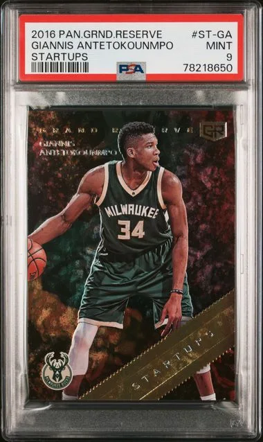 2016 Panini Giannis Antetokounmpo Grand Reserve Startups #ST-GA card image