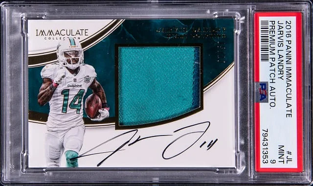 2016 Panini Immaculate Collection Jarvis Landry Premium Patch Autograph #JL card image