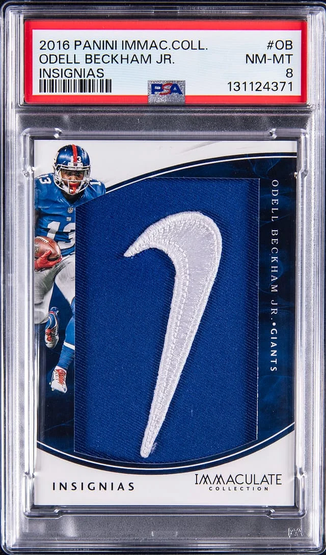 2016 Panini Immaculate Collection Odell Beckham Jr. Insignias #OB card image