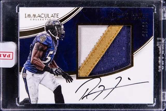 2016 Panini Immaculate Collection Ray Lewis Patch Autograph #RL card image