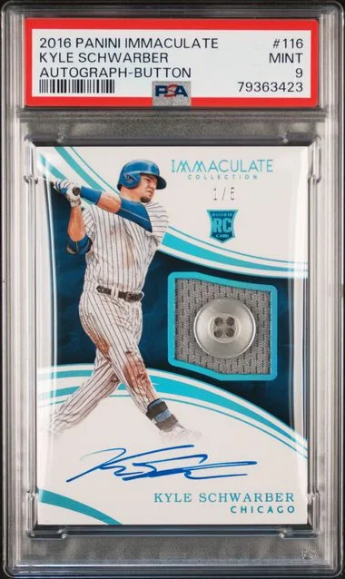 2016 Panini Immaculate Kyle Schwarber #116 card image