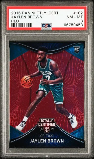 2016 Panini Jaylen Brown Totally Certified Red #102 card image