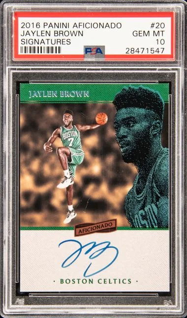 2016 Panini Jaylen Brown Aficionado Signatures #20 card image