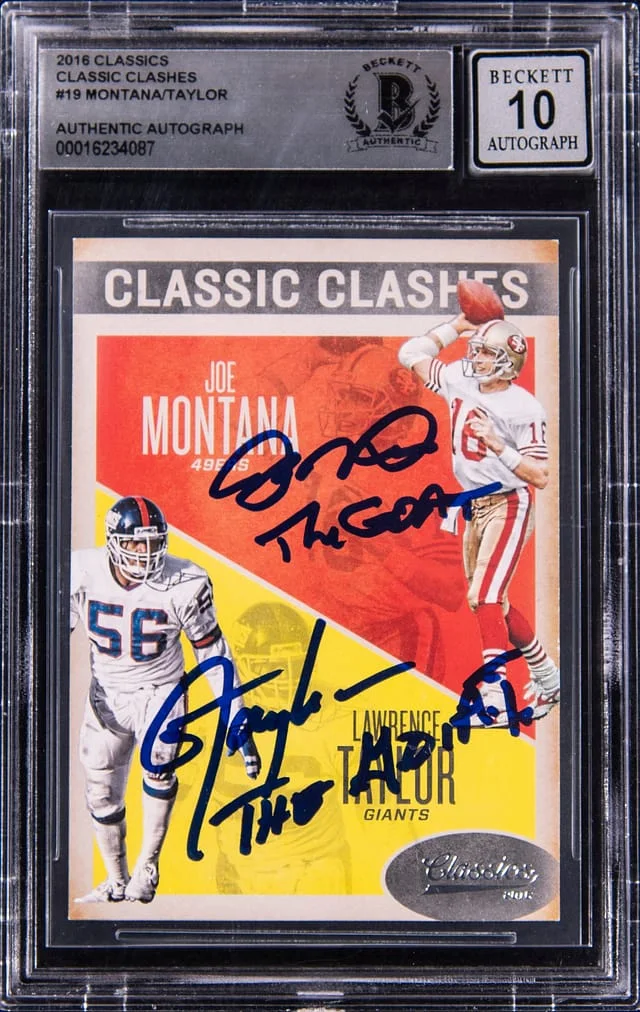 2016 Panini Joe Montana/Lawrence Taylor Classics Classic Clashes #19 card image