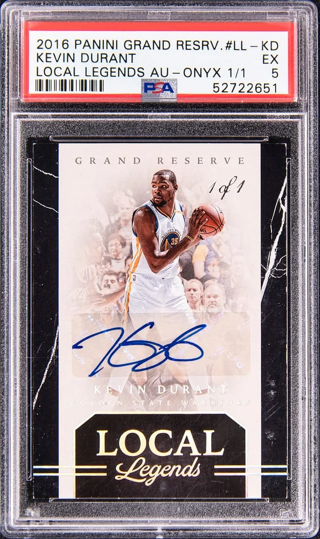 2016 Panini Kevin Durant Grand Reserve Local Legends Onyx #LL-KD card image