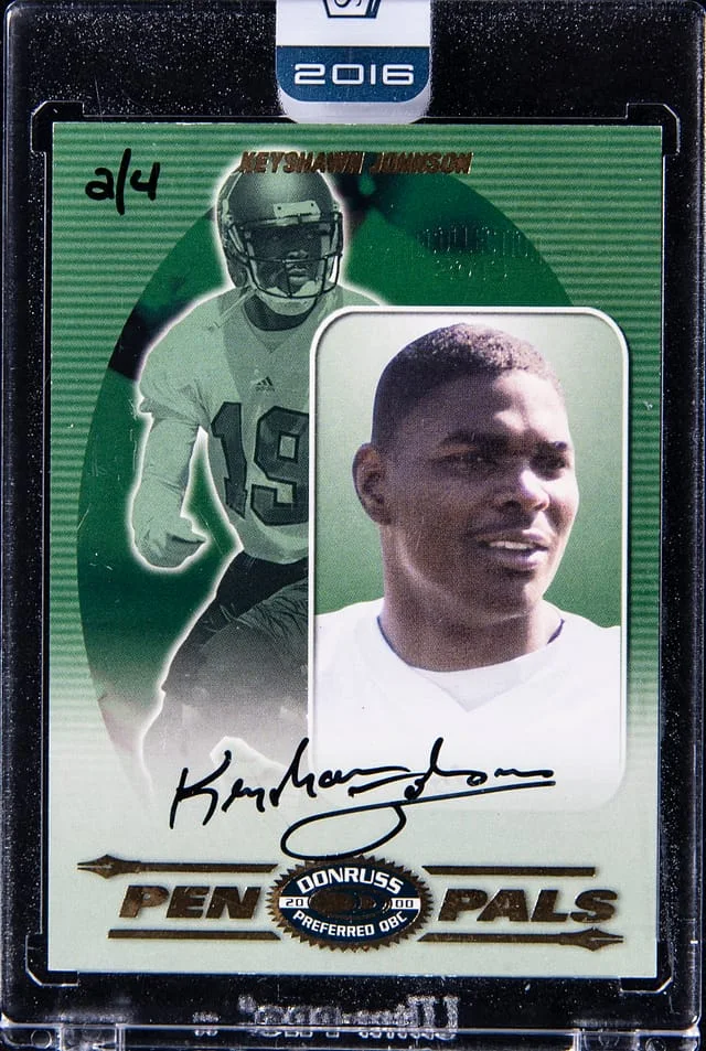 2016 Panini Keyshawn Johnson Honors Donruss Pen Pals Autographs #PP19 card image