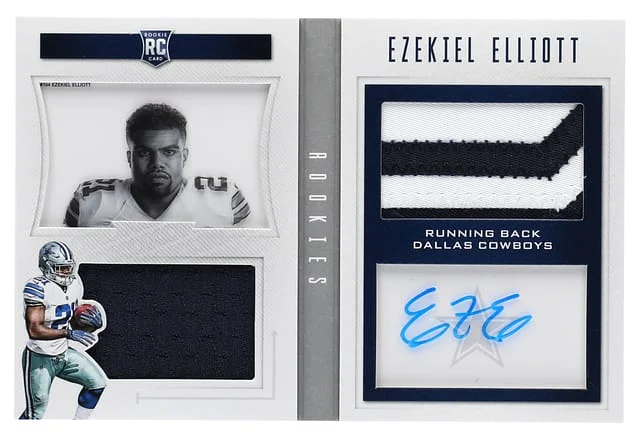 2016 Panini National Treasures Ezekiel Elliott #104 card image