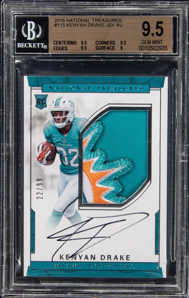 2016 Panini National Treasures Kenyan Drake #115 card image