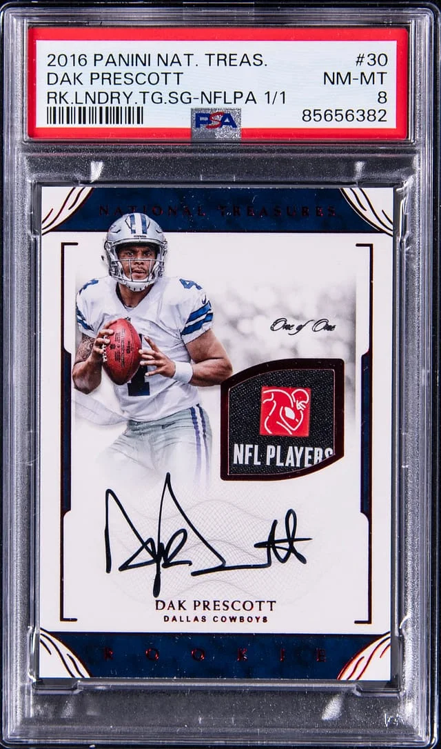 2016 Panini National Treasures Laundry #no-number card image
