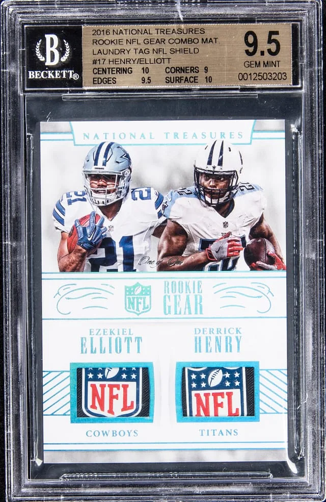 2016 Panini National Treasures NFL Gear Combo Materials Laundry #no-number card image