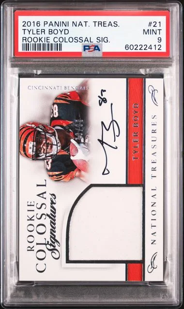 2016 Panini National Treasures Tyler Boyd Colossal Signatures #21 card image