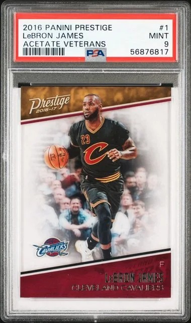 2016 Panini Prestige LeBron James Acetate Veterans #1 card image