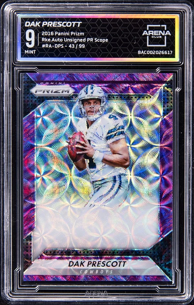 2016 Panini Prizm Dak Prescott - AC Autograph Unsigned PR Scope #RA-DPS card image