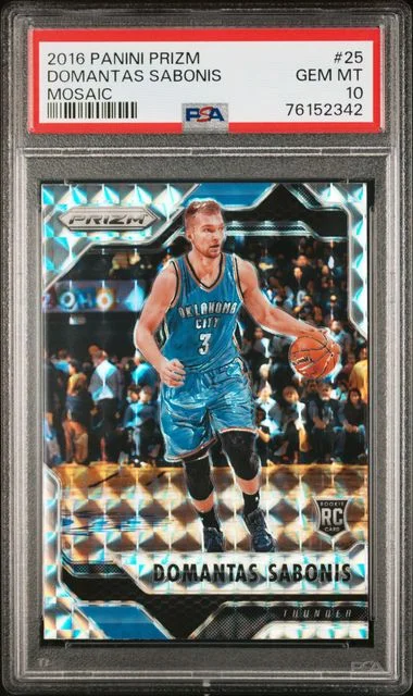 2016 Panini Prizm Domantas Sabonis Mosaic #25 card image