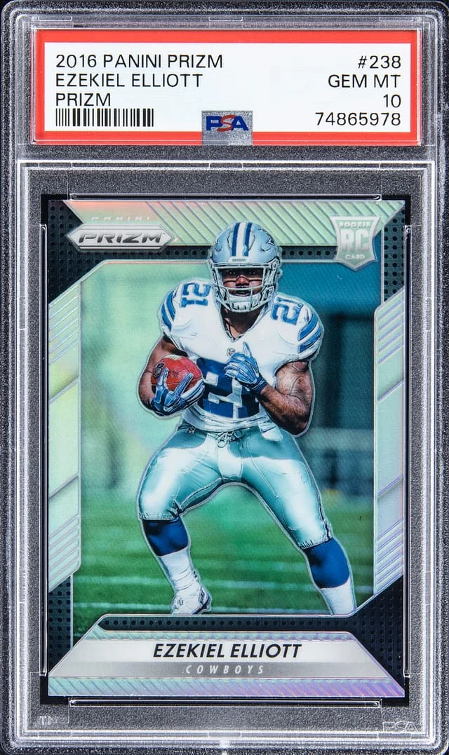 2016 Panini Prizm Ezekiel Elliot Silver #238 card image