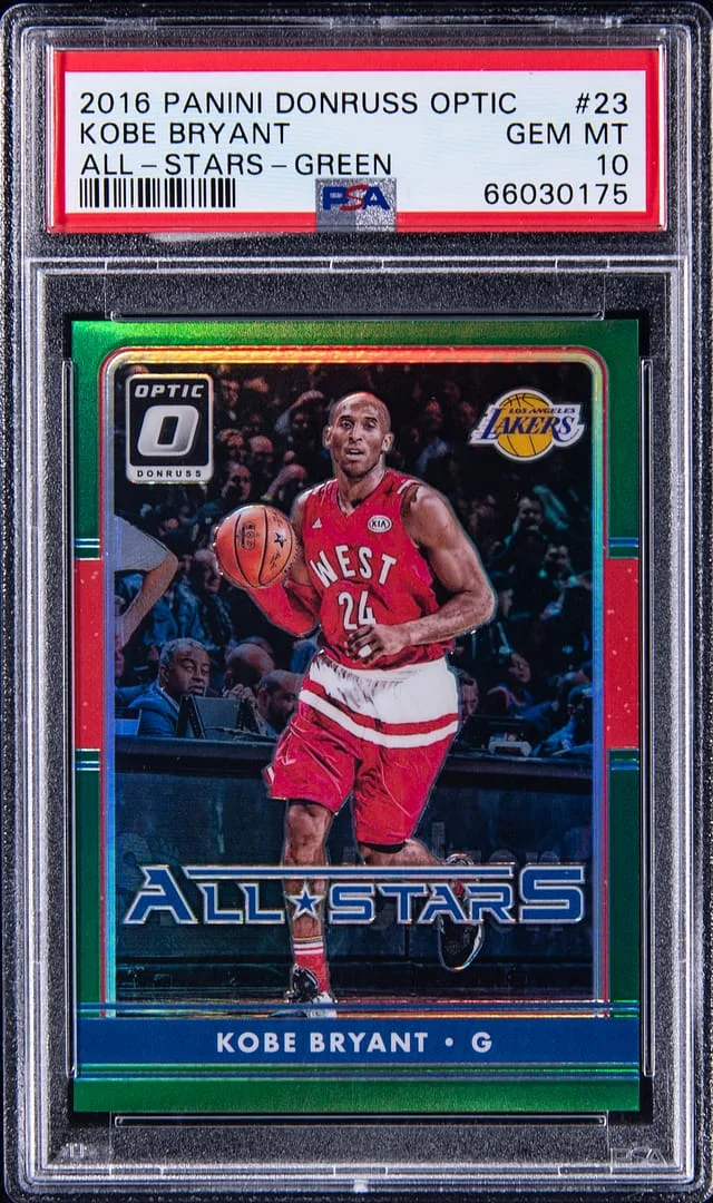 2016 Panini Prizm Kobe Bryant Donruss Optic All-Stars Green #23 card image