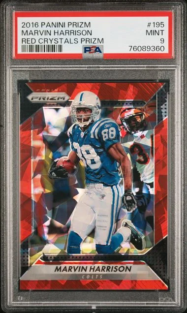 2016 Panini Prizm Marvin Harrison Red Crystals Prizm #195 card image