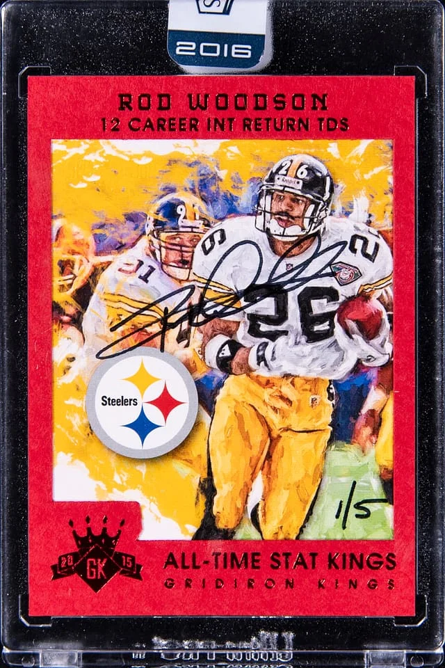 2016 Panini Rod Woodson Honors Gridiron Kings Autographs #194 card image