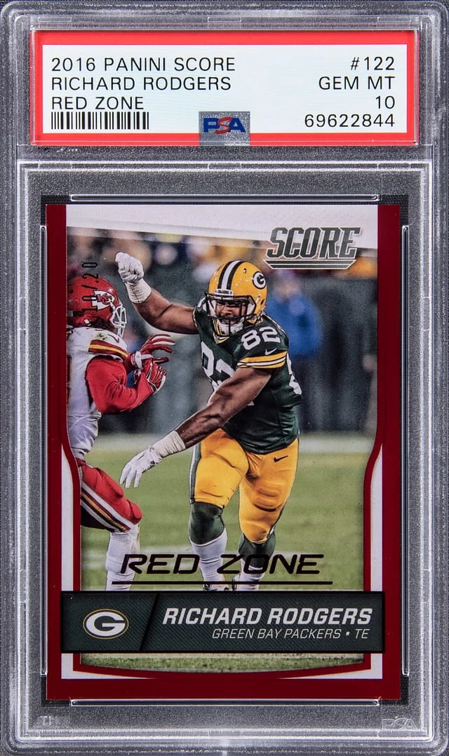 2016 Panini Score Richard Rodgers Red Zone #122 card image