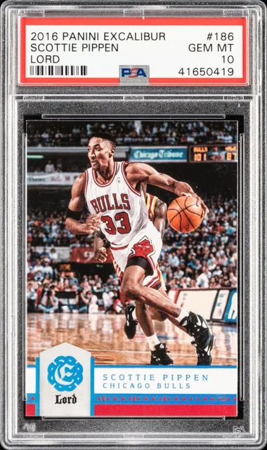 2016 Panini Scottie Pippen Excalibur Lord #186 card image