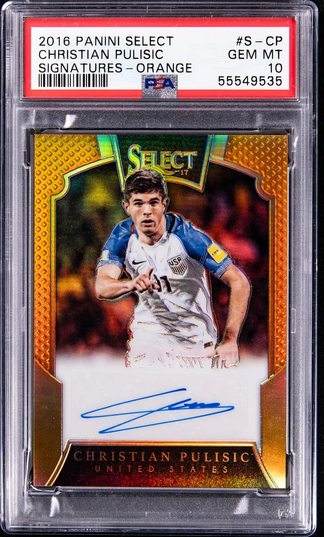 2016 Panini Select Christian Pulisic Signatures - Orange #S-CP card image
