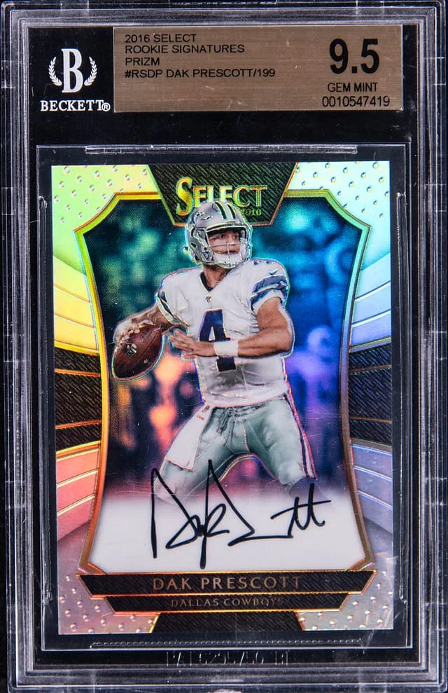 2016 Panini Select Dak Prescott Signatures Prizm #RS-DP card image