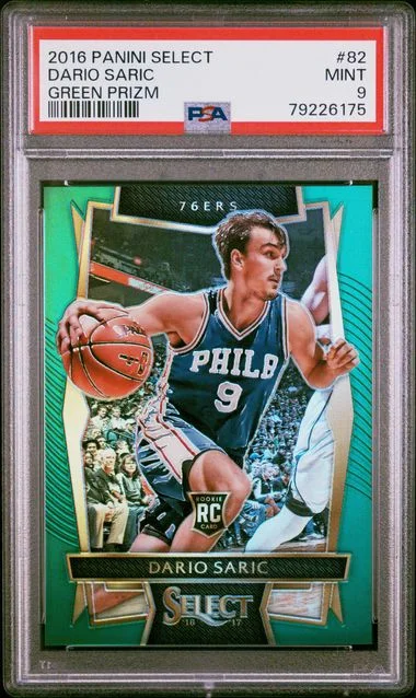 2016 Panini Select Dario Saric Green Prizm #82 card image