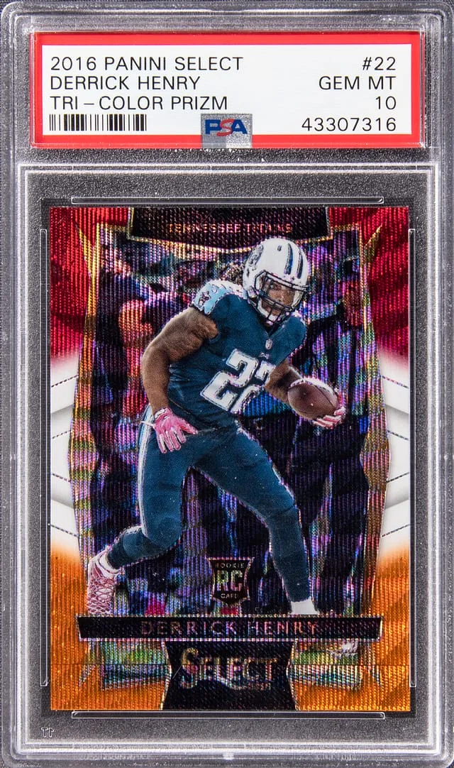 2016 Panini Select Derrick Henry Tri-Color Prizm #22 card image
