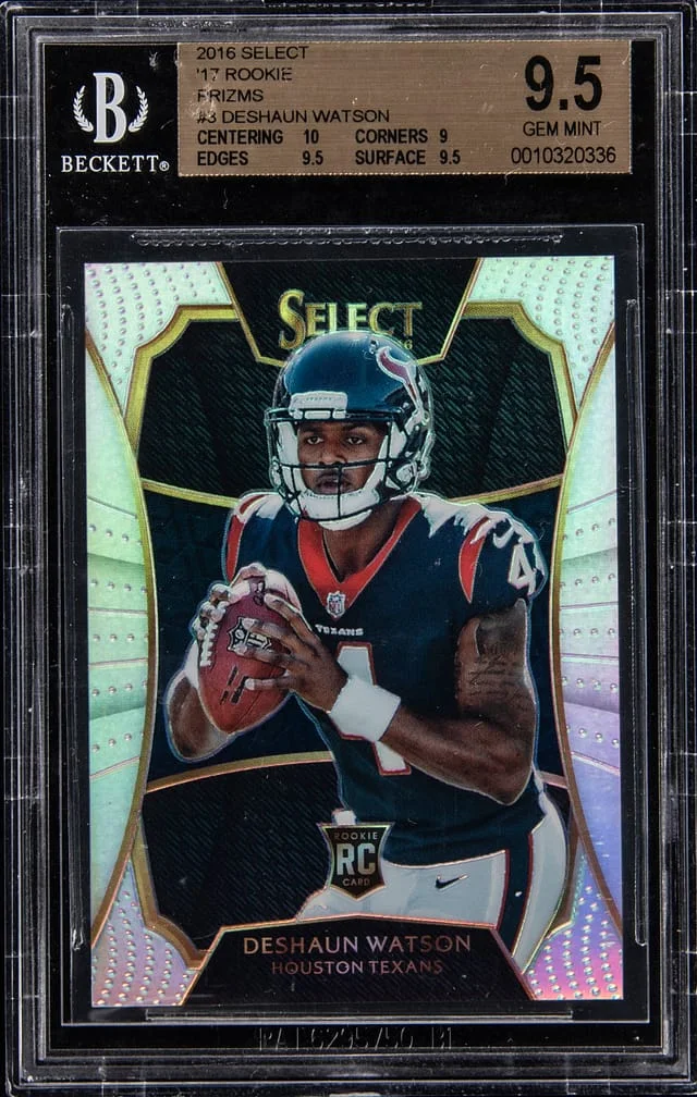 2016 Panini Select Deshaun Watson Prizm #3 card image