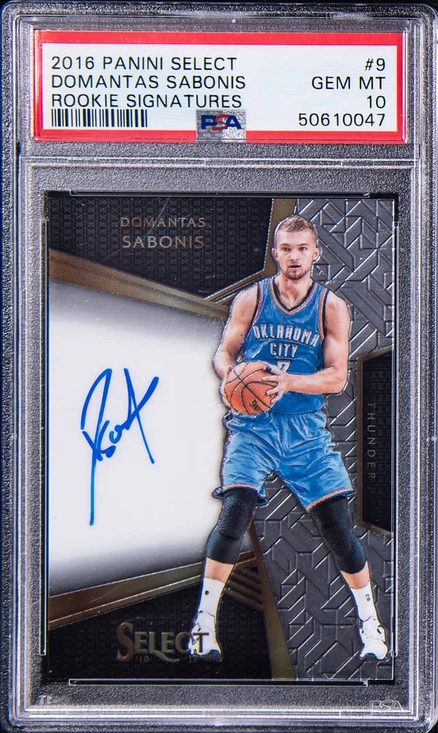 2016 Panini Select Domantas Sabonis Signatures #9 card image