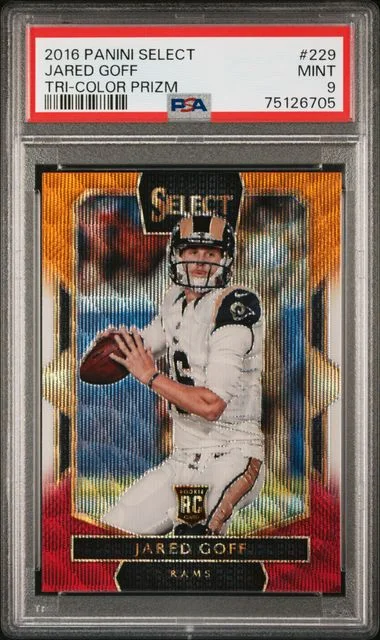 2016 Panini Select Jared Goff Tri-Color Prizm #229 card image