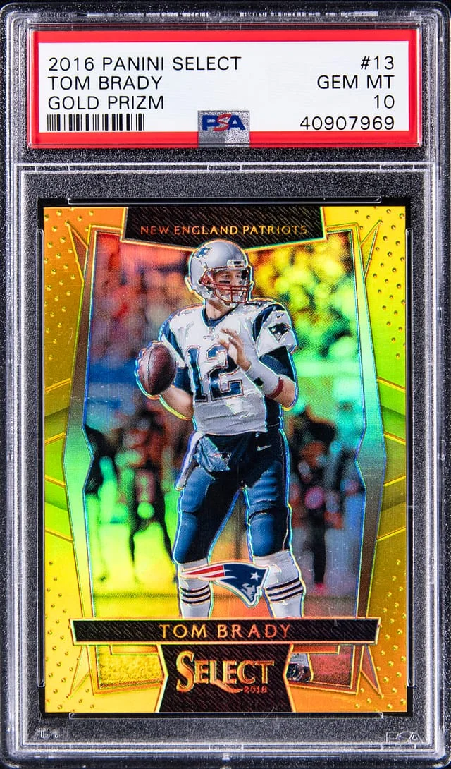 2016 Panini Select Tom Brady Orange Prizm #13 card image