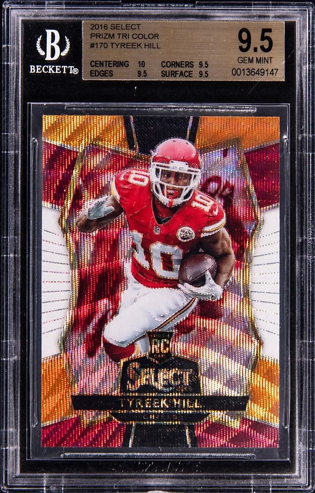2016 Panini Select Tyreek Hill Prizm Tri-Color #170 card image