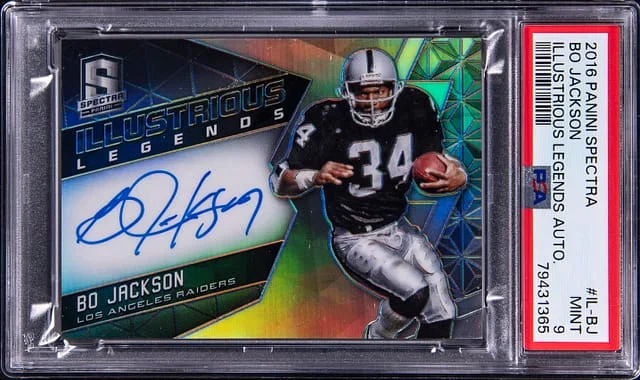 2016 Panini Spectra Bo Jackson Illustrious Legends Autograph #IL-BJ card image