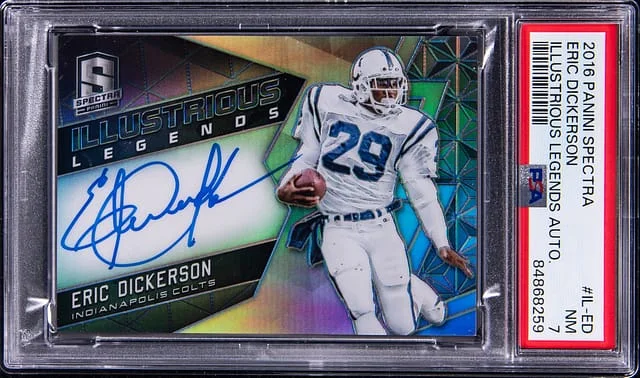 2016 Panini Spectra Eric Dickerson Illustrious Legends Autograph #IL-ED card image