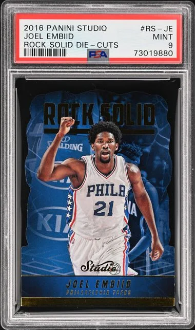 2016 Panini Studio Rock Solid Die-Cuts Rs-Je Joel Embiid #no-number card image