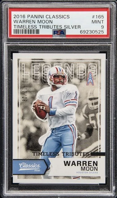 2016 Panini Warren Moon Classics Timeless Tributes Silver #165 card image
