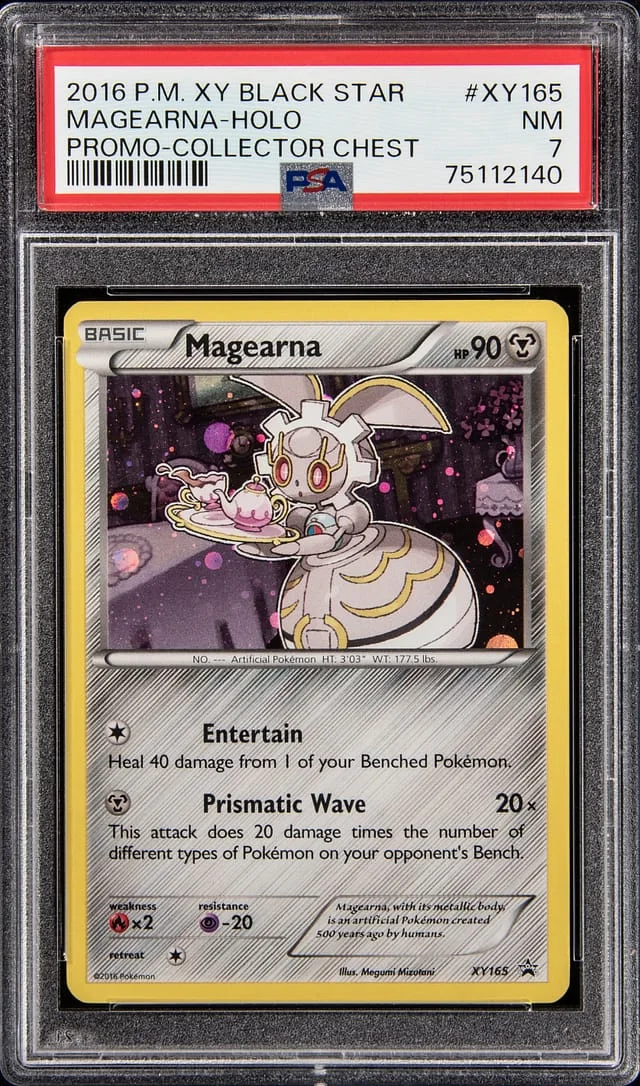 2016 P.M XY Black Star Holofoil Promo - Collector Chest Magearna #XY165 card image