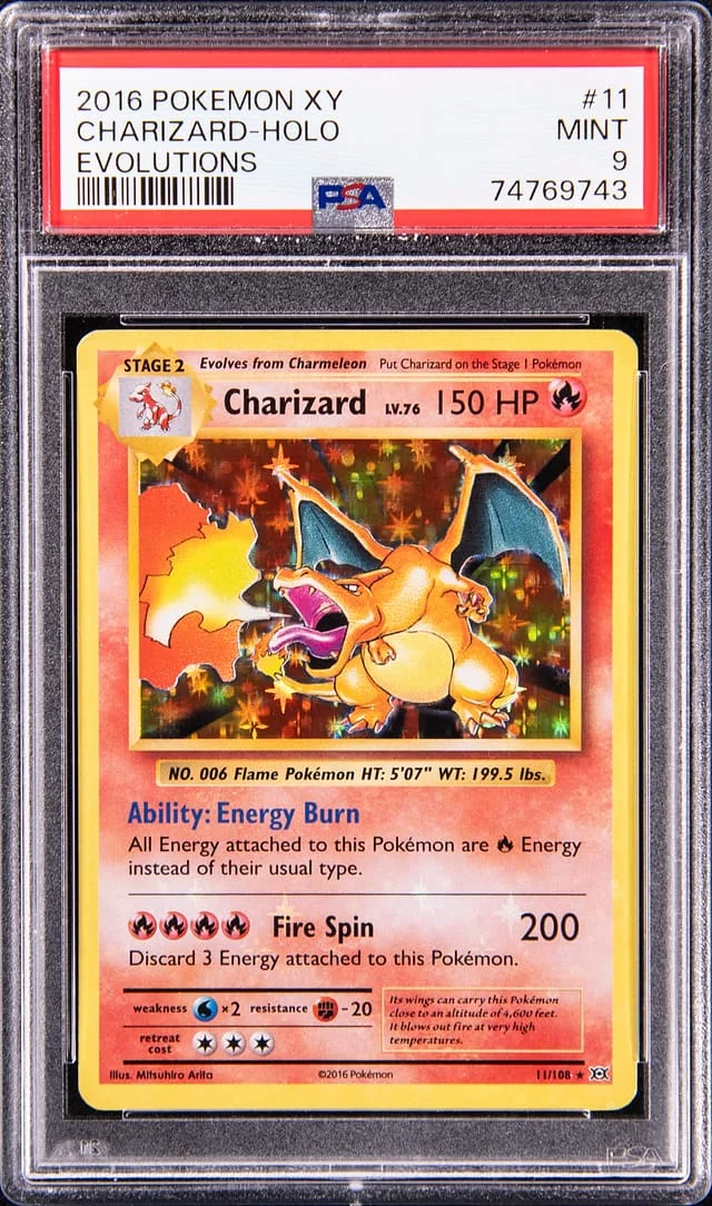 2016 Pokemon Evolutions Rare Holofoil Charizard #11 card image