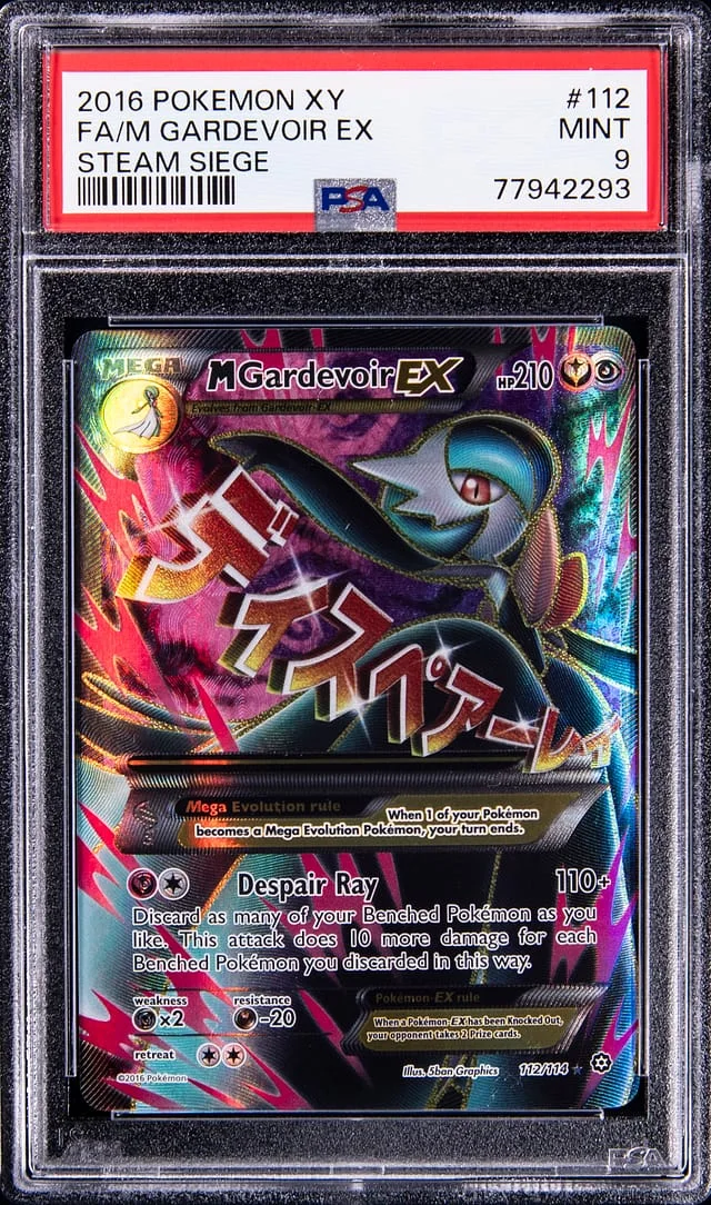 2016 Pokemon Steam Siege Full Art M Gardevoir EX #112 card image