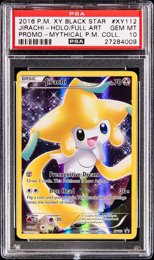 2016 Pokemon X&Y Black Star Promo Mythical Pokemon Collection Full Art Holo Jirachi #XY112 card image