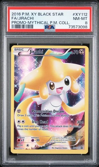 2016 Pokemon XY Black Star Promo Mythical Pokemon Collection Full Art Jirachi #XY112 card image