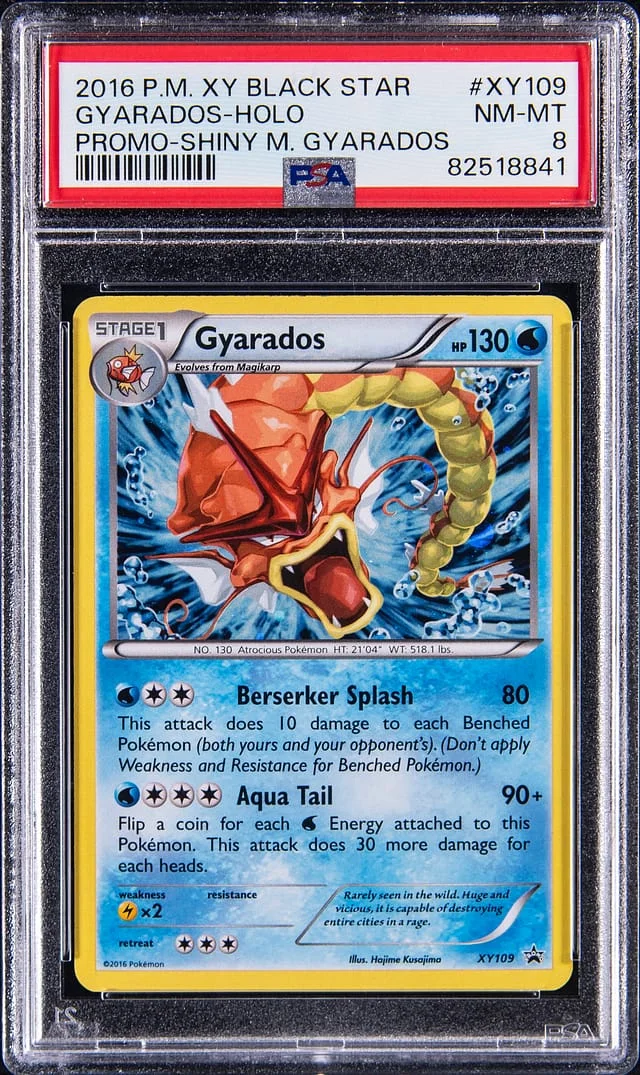 2016 Pokemon XY Black Star Promo Shiny Holo Gyrados #XY109 card image