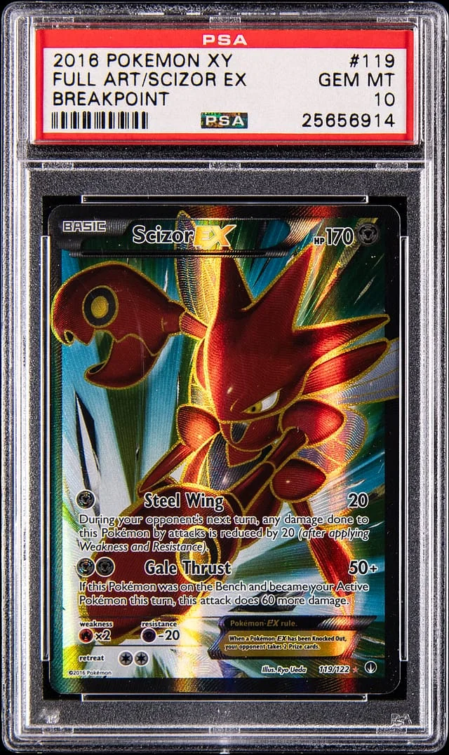 2016 Pokemon X&Y Breakpoint Full Art Scizor ex #119 card image