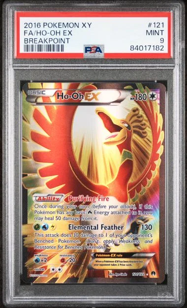 2016 Pokemon Xy Breakpoint Full Art/Ho-Oh Ex #121 card image