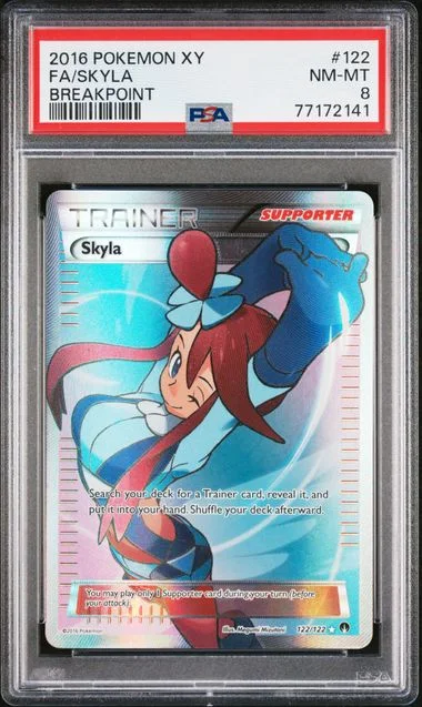 2016 Pokemon Xy Breakpoint Full Art/Skyla #122 card image